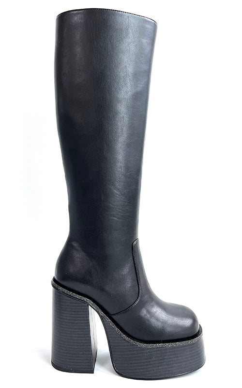 Chunky Black Platform Boots