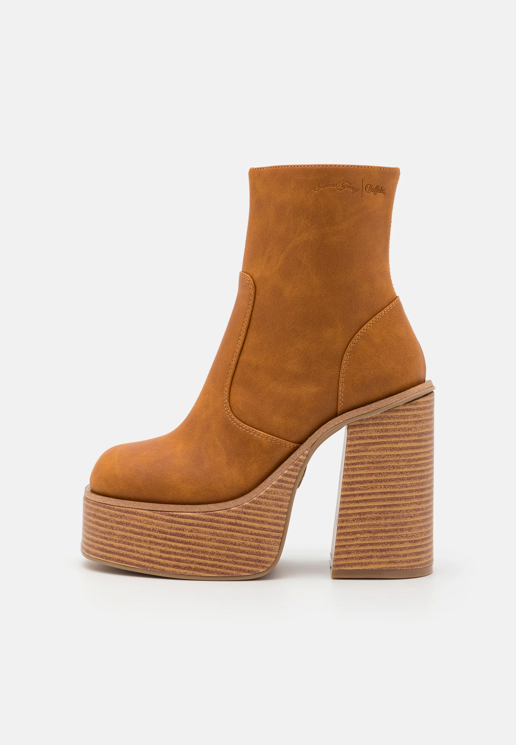 Brown Platform Bootie