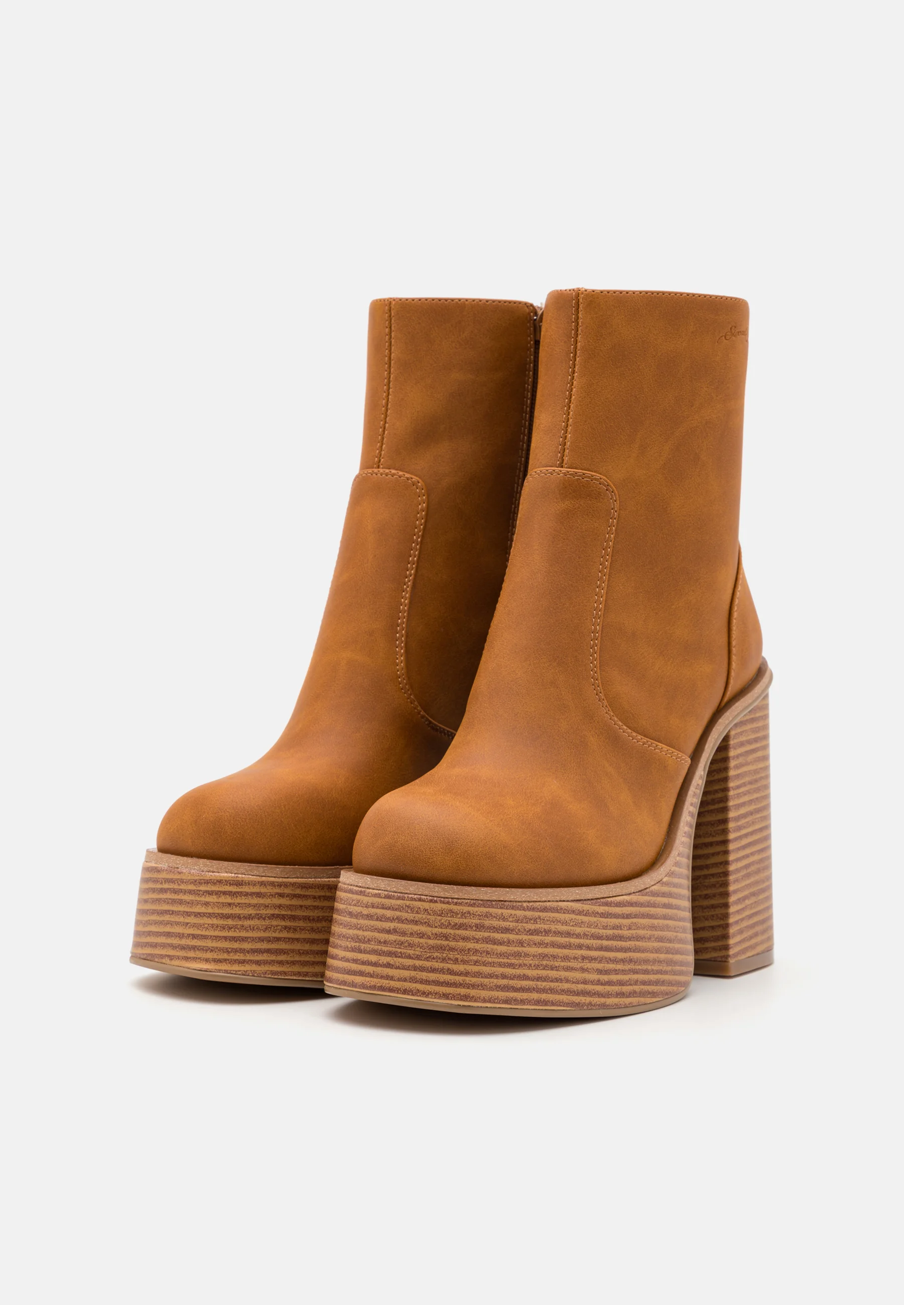 Brown Platform Bootie