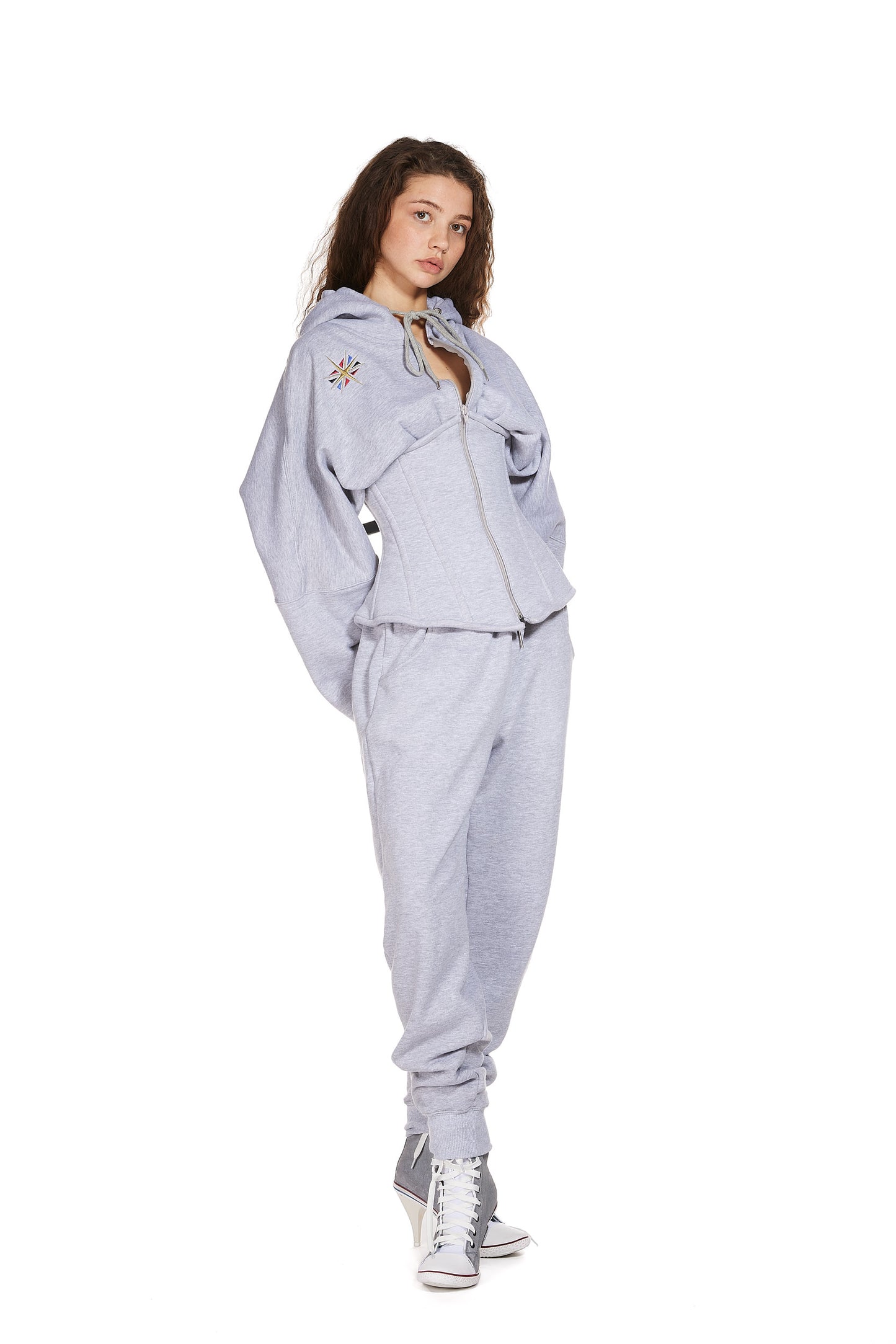 Cotton Jersey Corset Joggers