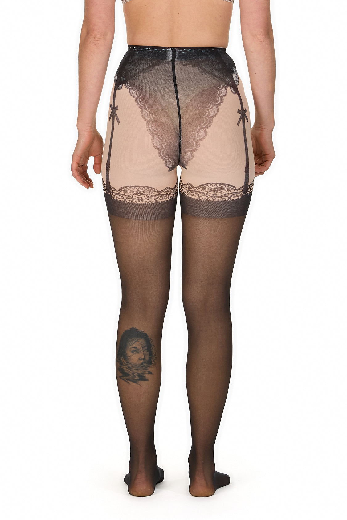 Suspender Illusion Tights