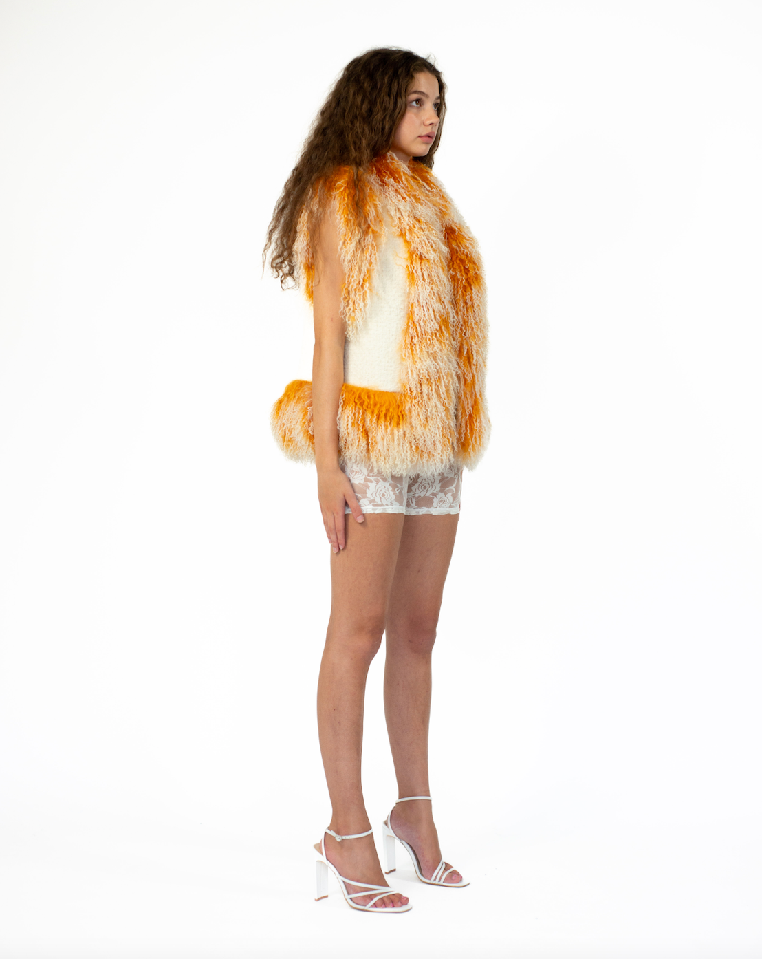 Mongolian Trim Wool Gilet