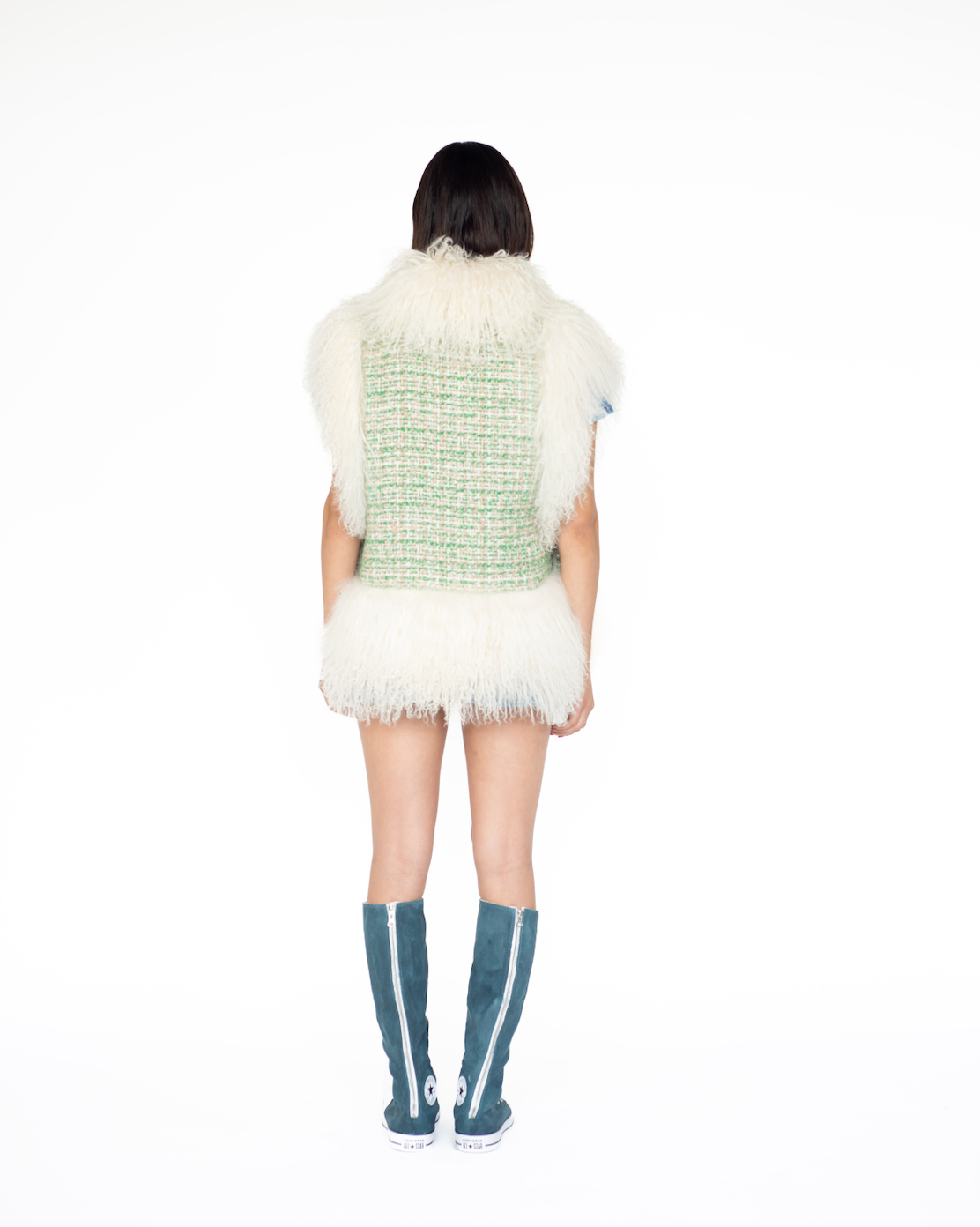 Mongolian Trim Wool Gilet