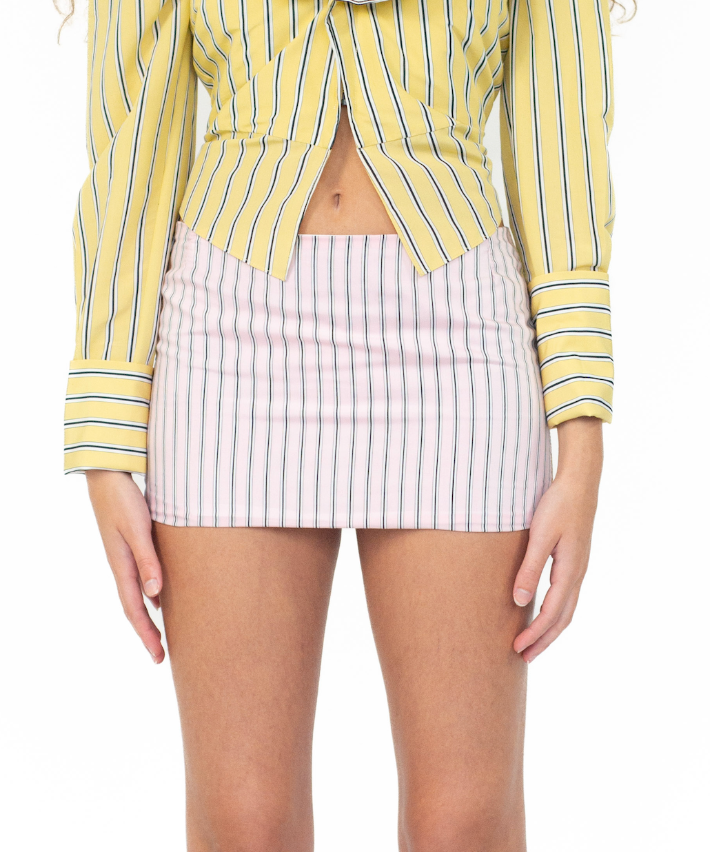 Pinstripe Mini-Skirt