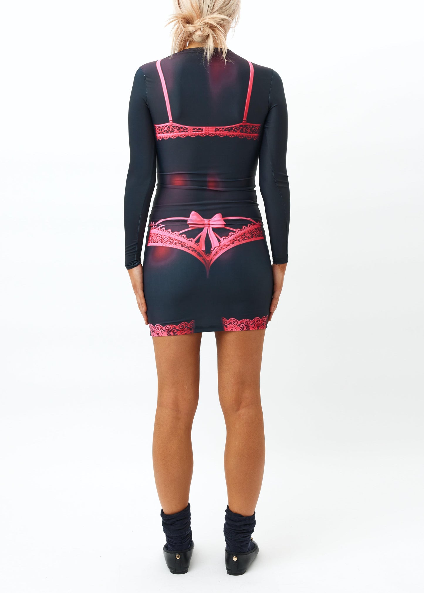 Lingerie Printed Curve Enhancing Skirt
