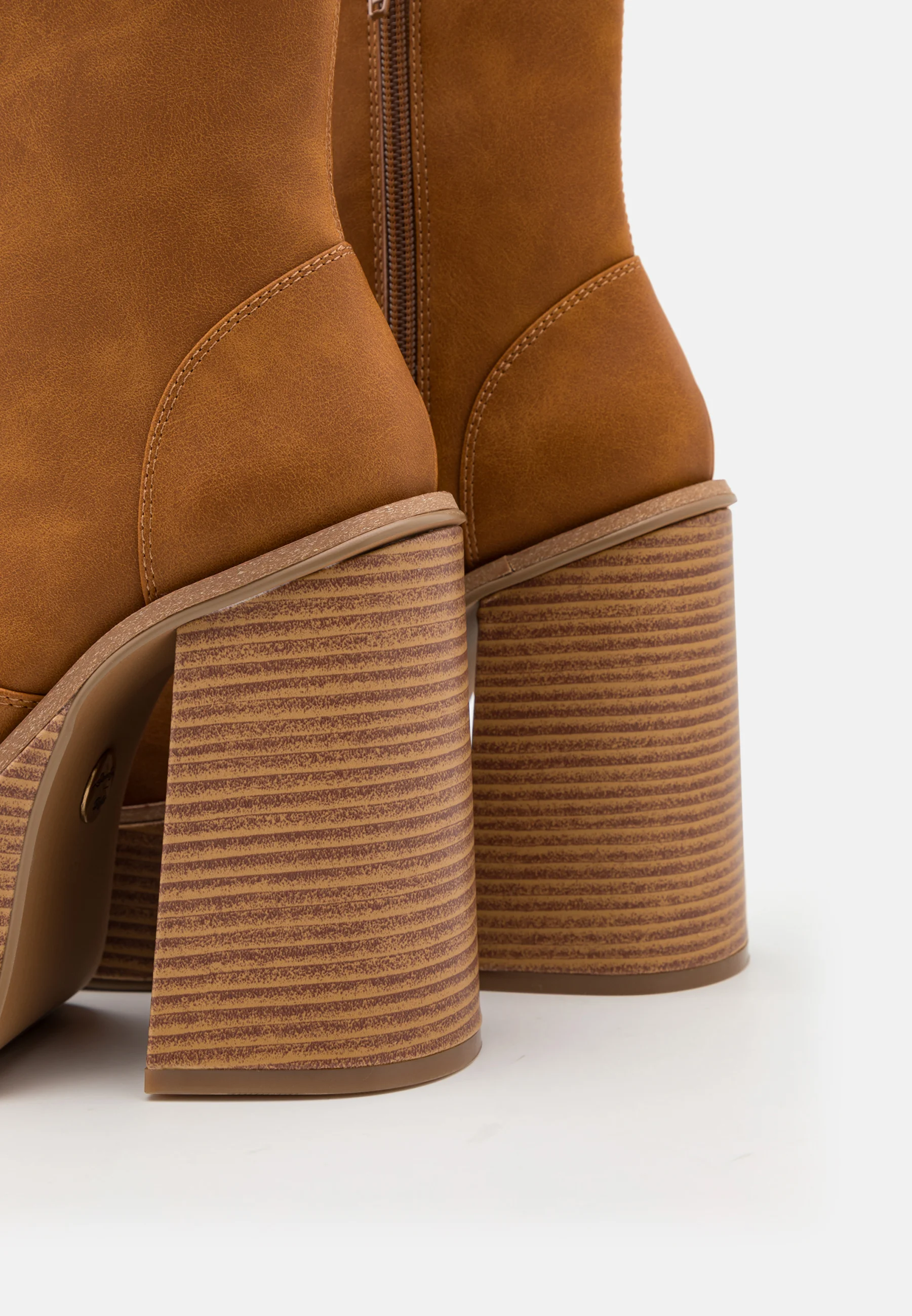 Brown Platform Bootie