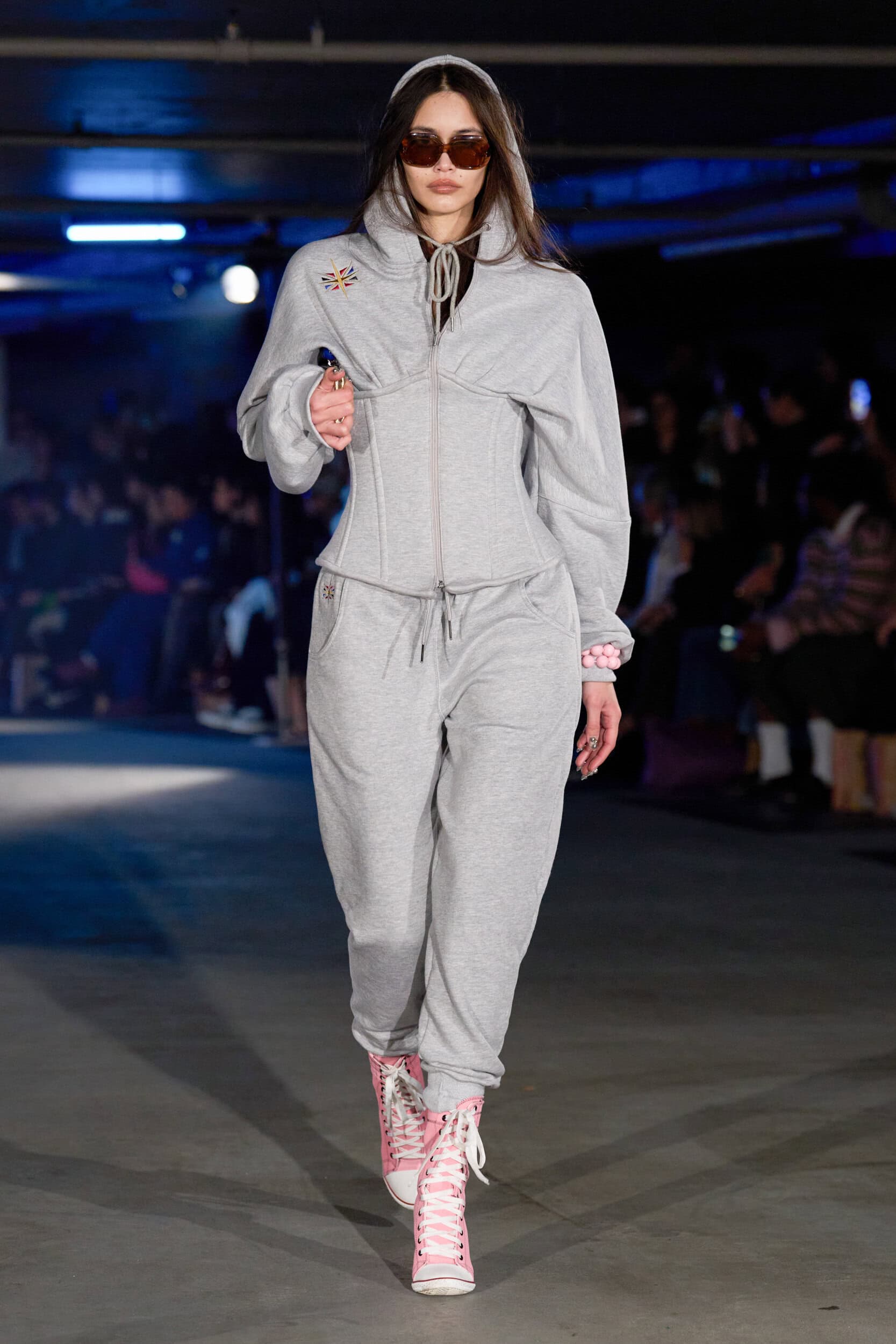 Cotton Jersey Corset Hoodie