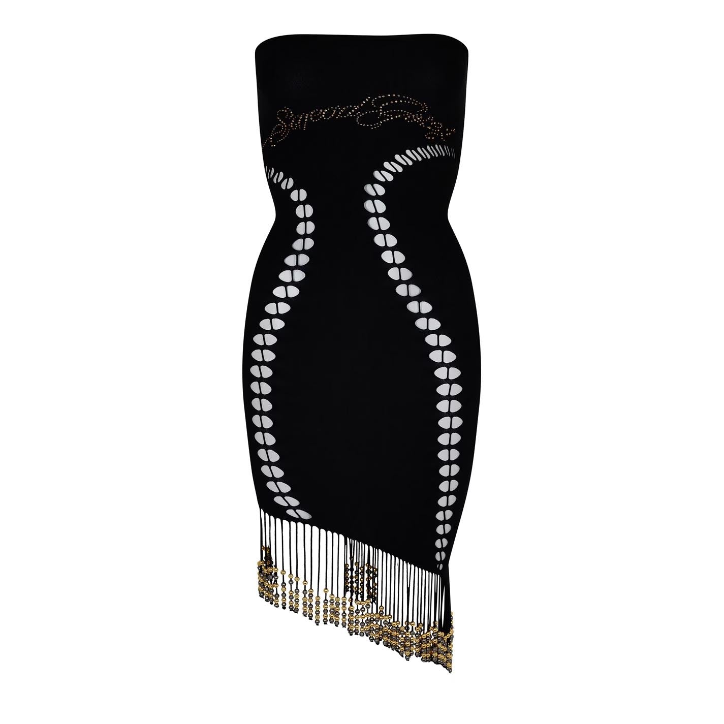 Seamless Beaded Fringe Dress