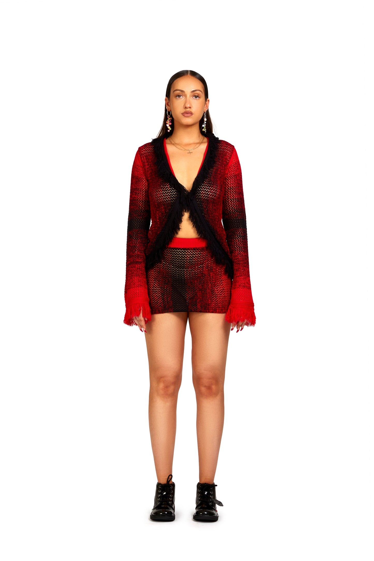 SG X SELFRIDGES- Gradient Knitted Mini-Skirt