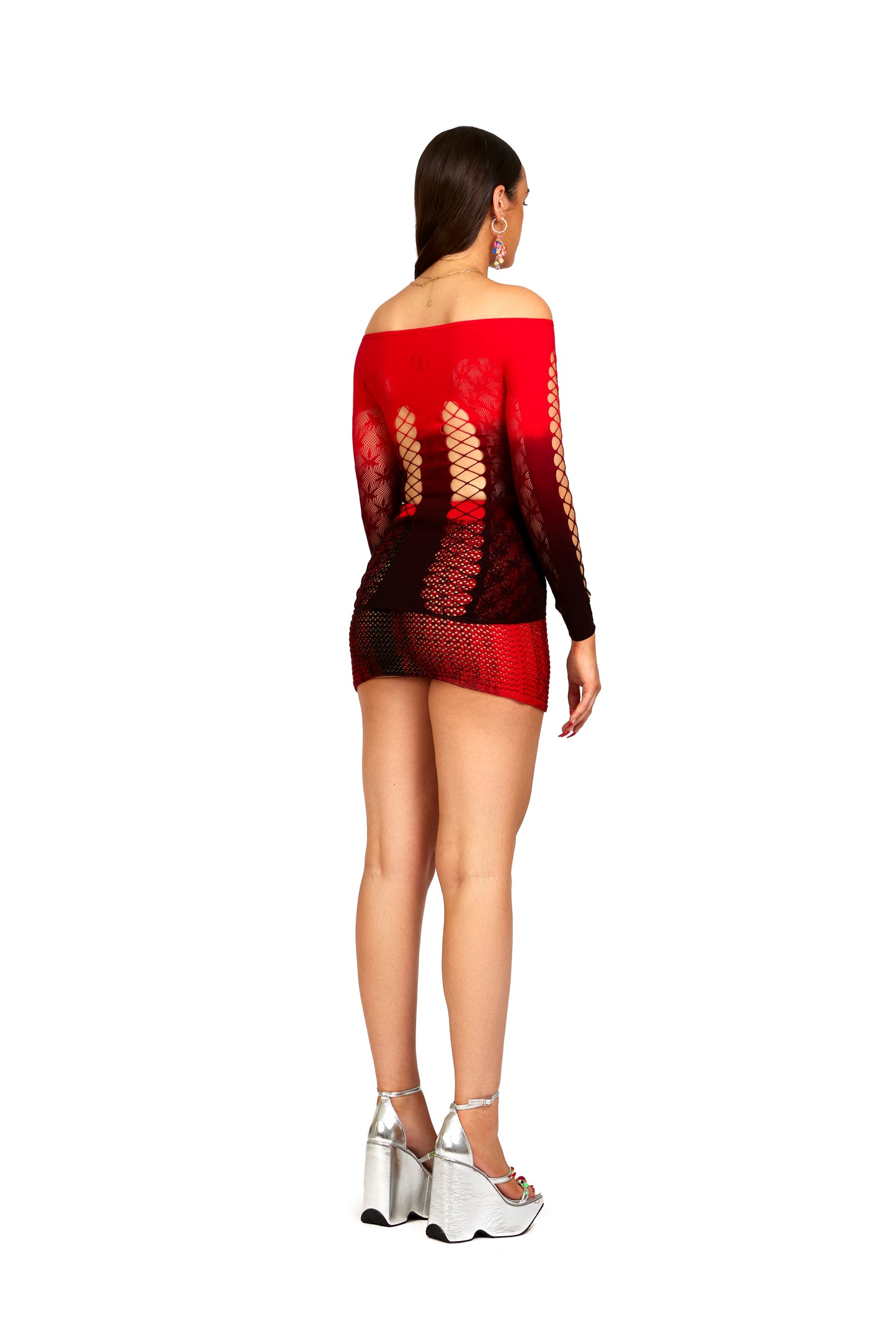 SG X SELFRIDGES- Seamless Gradient Dyed Off The Shoulder Top
