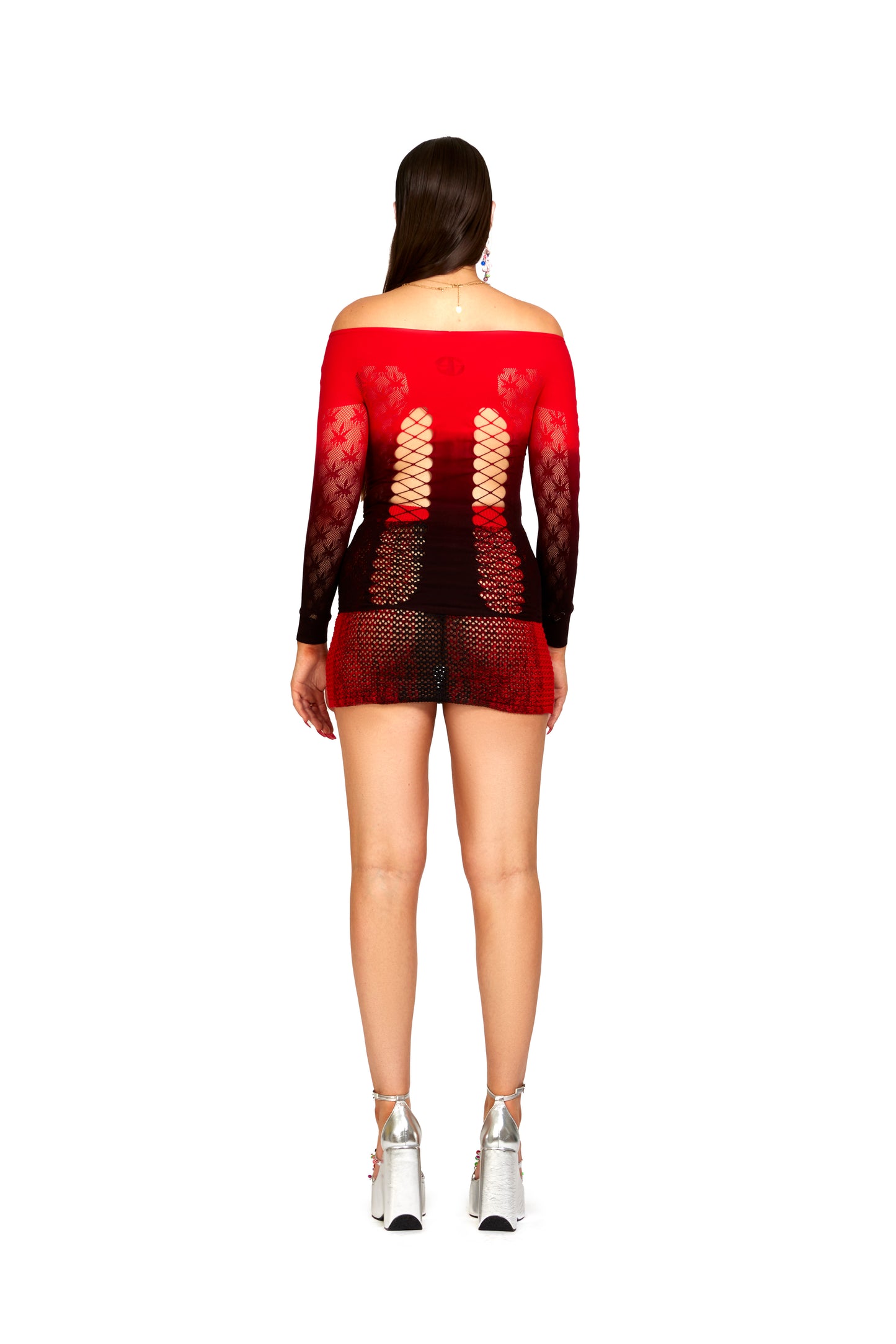 SG X SELFRIDGES- Seamless Gradient Dyed Off The Shoulder Top