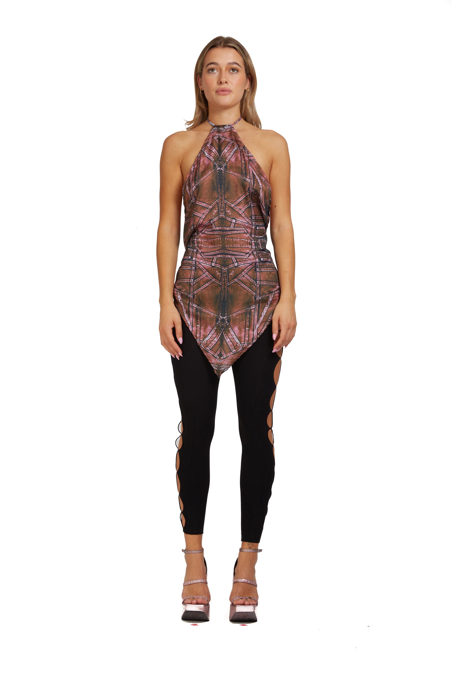 Seamless Leggings with Cut-out Side