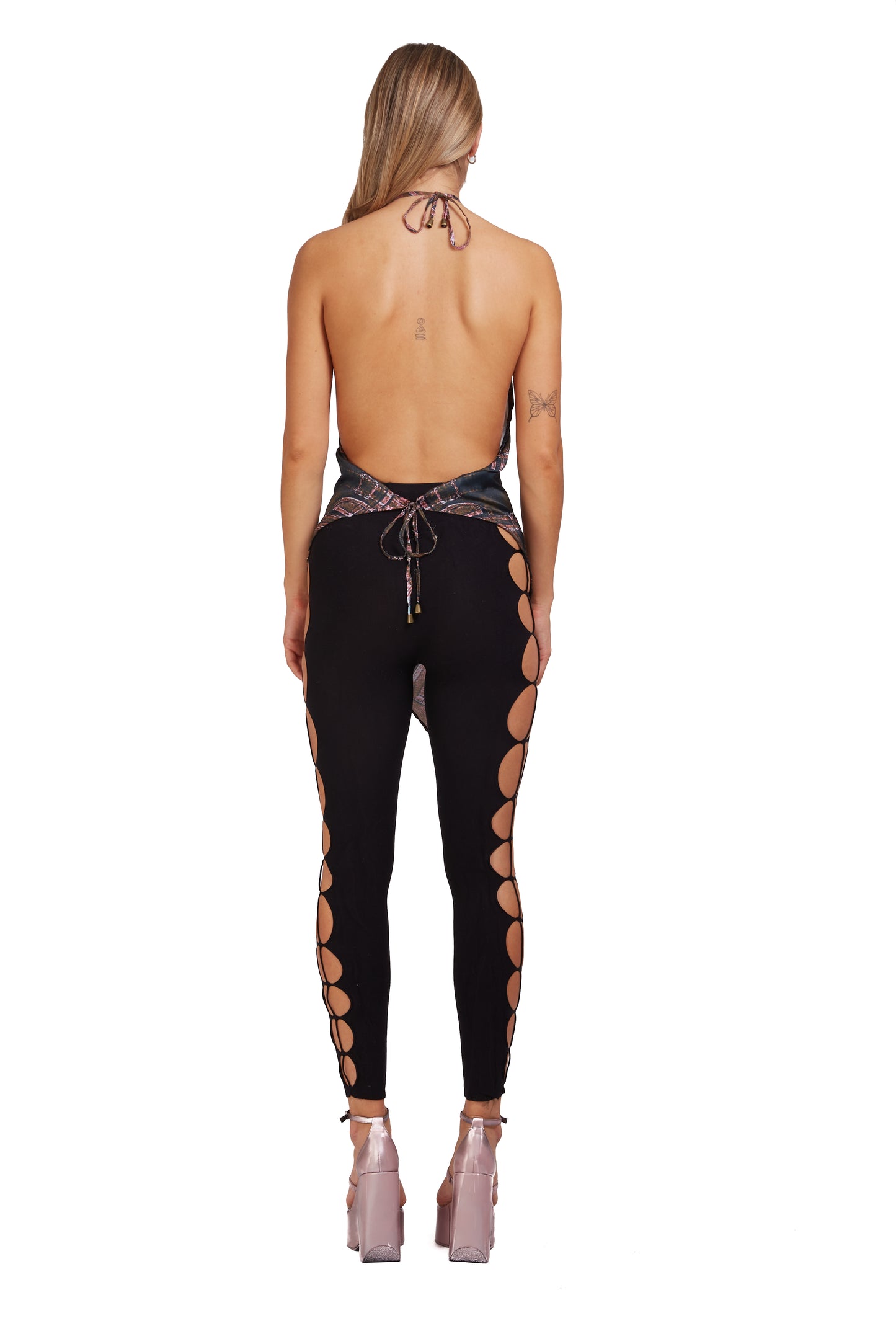 Seamless Leggings with Cut-out Side
