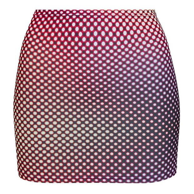 DIGITALLY PRINTED LASER BODYCON SKIRT