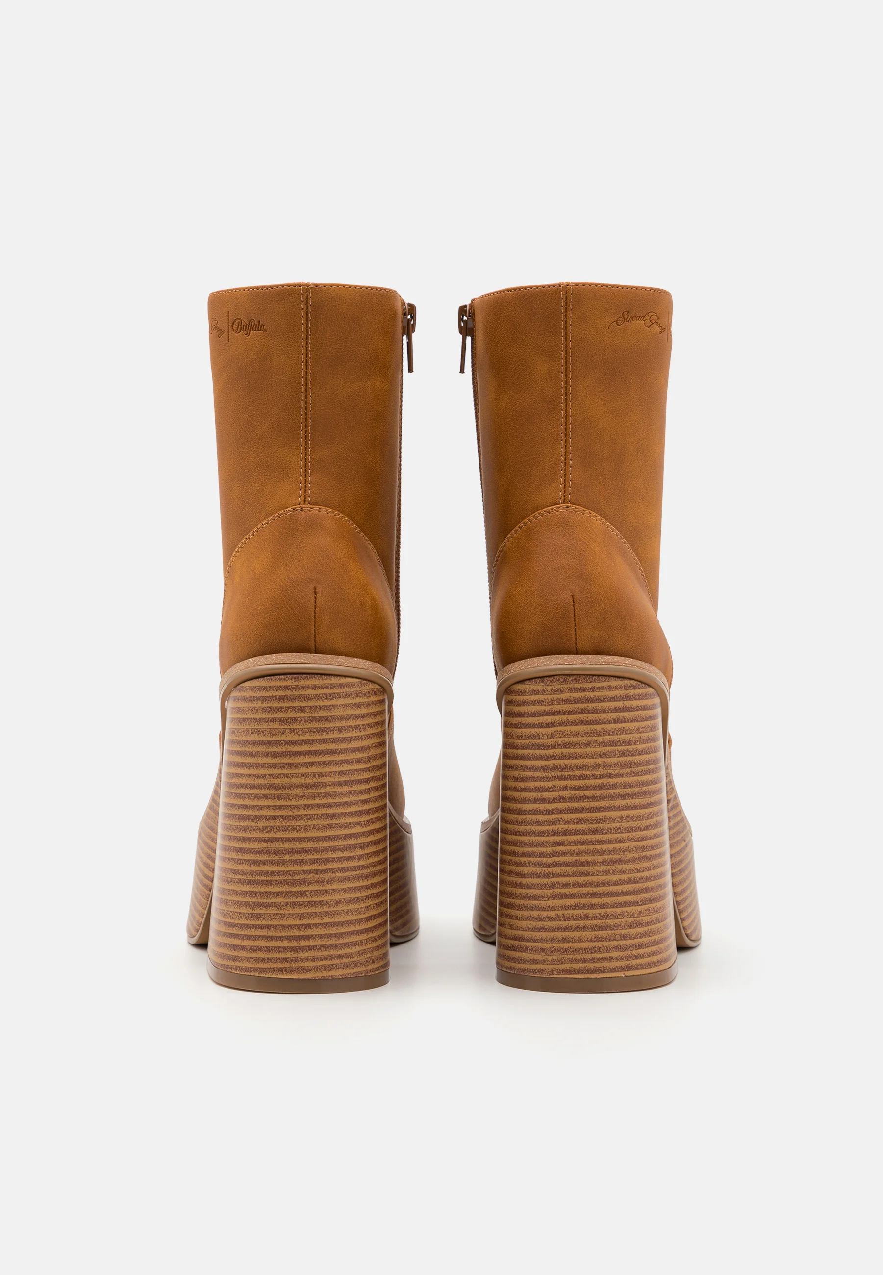 Brown Platform Bootie