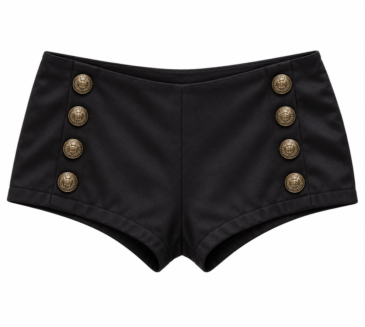 Military Button Hot-Pants