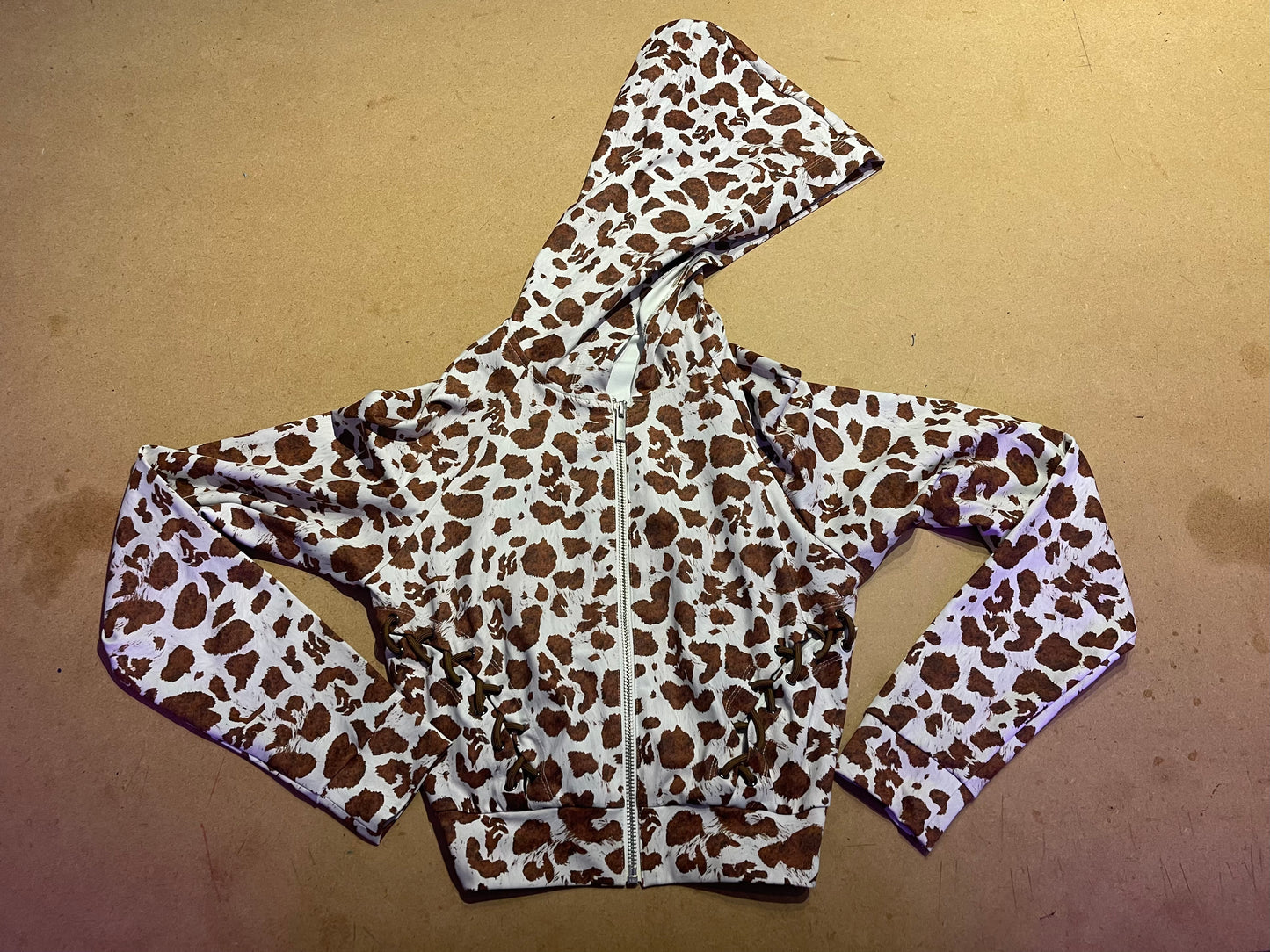 SG COW PRINT HOODIE/JOGGERS