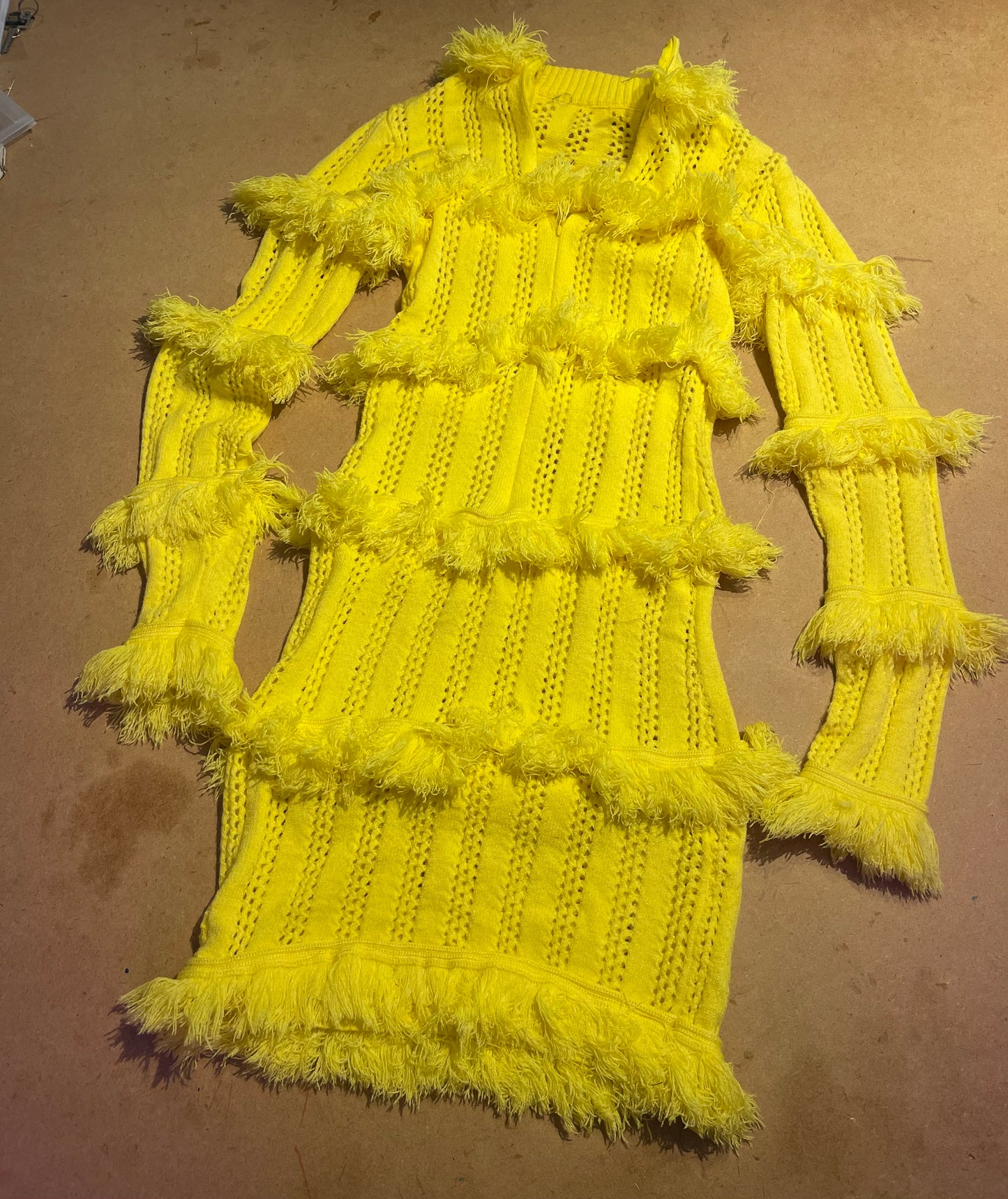 YELLOW KNIT CARNIVAL DRESS