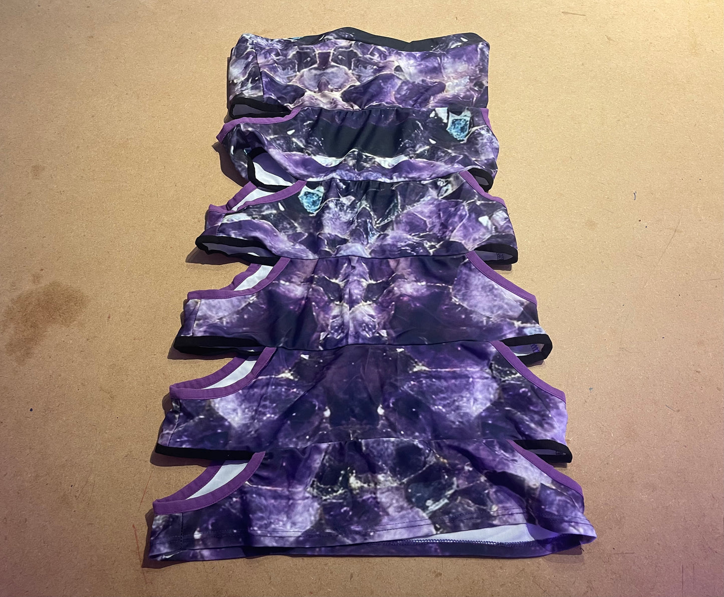 PURPLE CUT OUT SIDE MINI DRESS