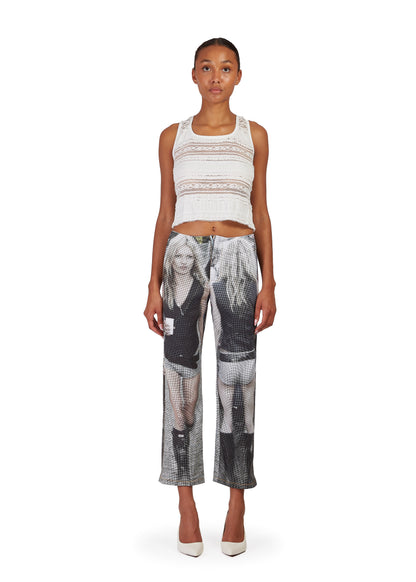 KATE MOSS GLASTO PRINTED JEANS