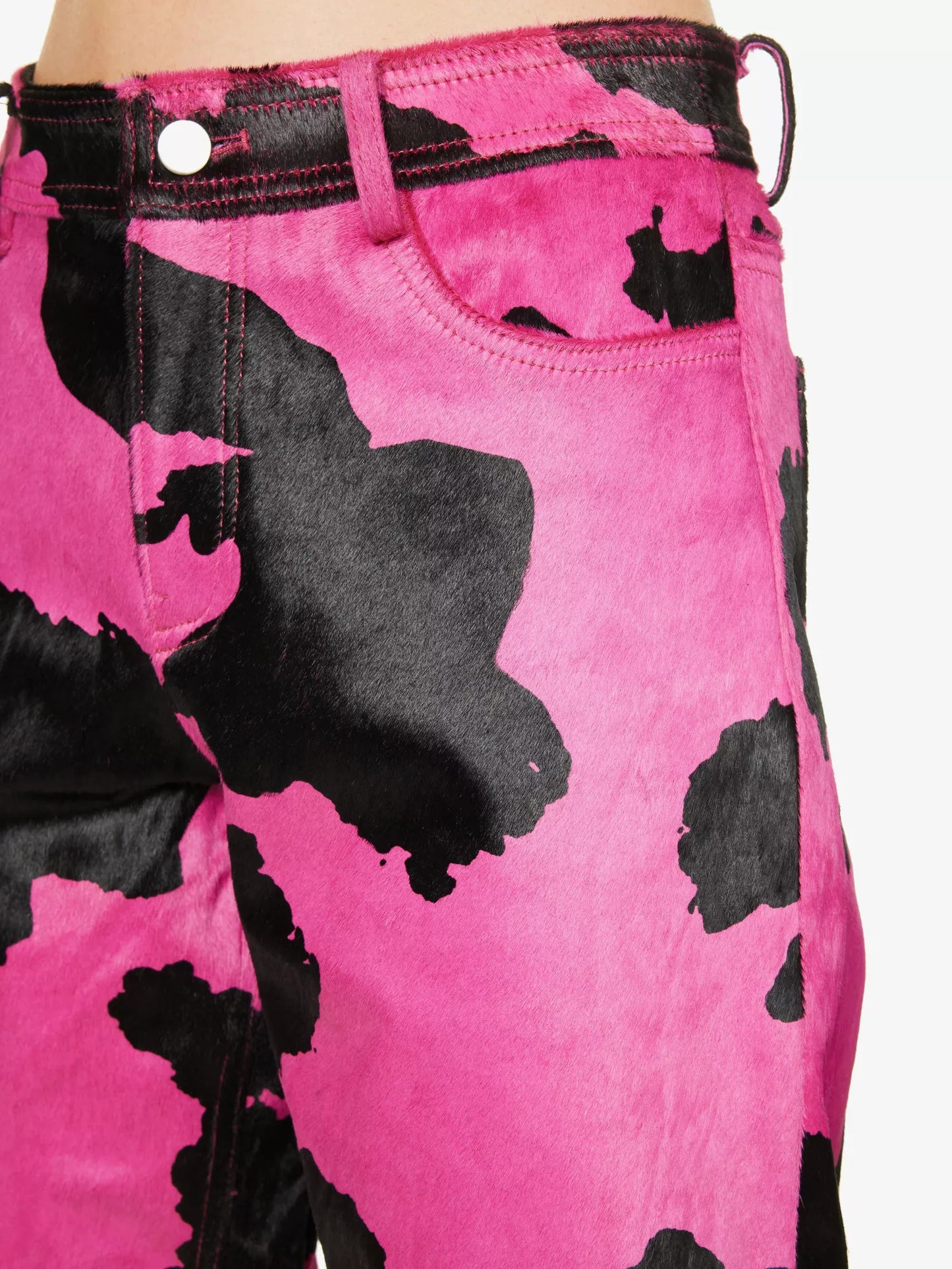 COW-HIDE PRINTED TROUSERS