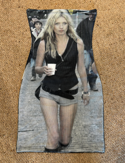 KATE MOSS GLASTO BOOB-TUBE DRESS