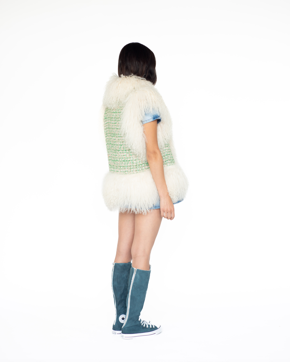 Mongolian Trim Wool Gilet