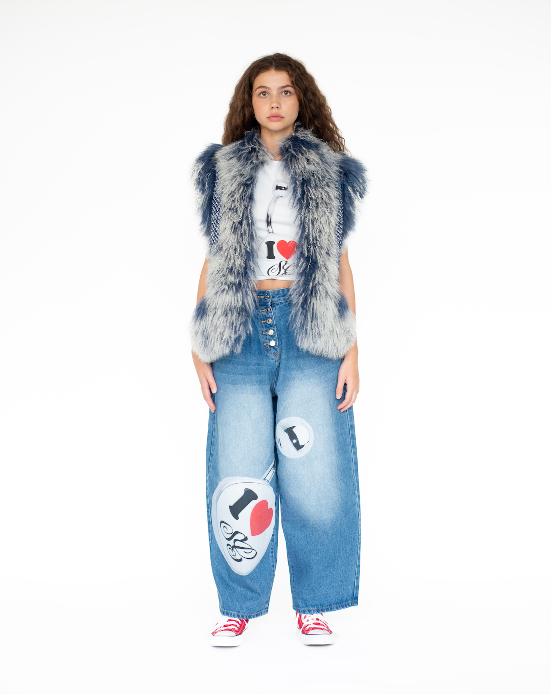 Mongolian Trim Wool Gilet