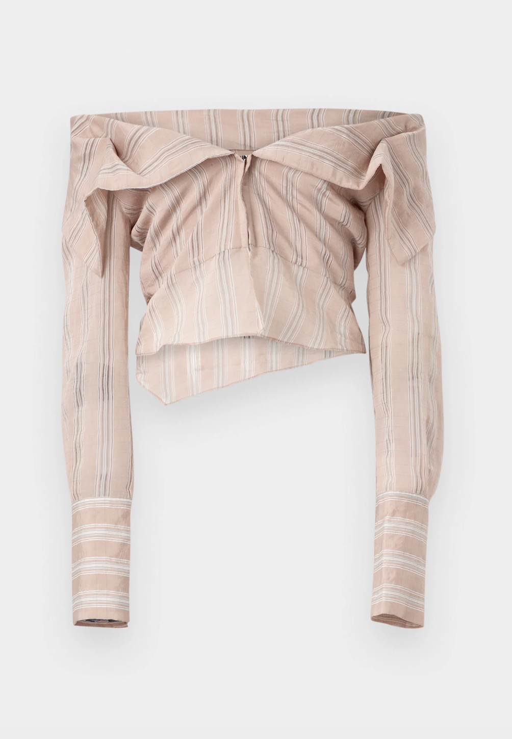 Draped Asymmetric Corset Shirt