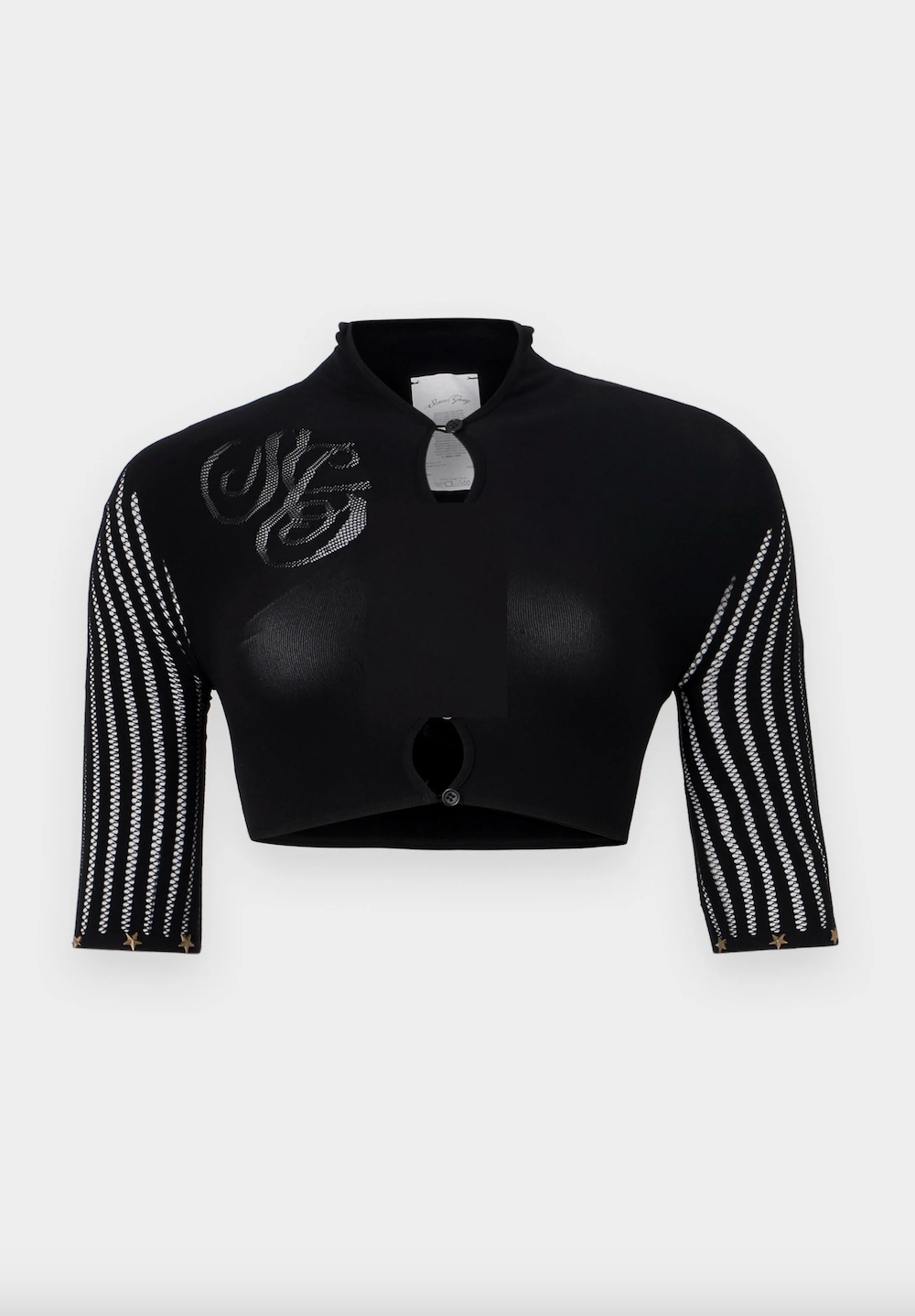 Striped Top with Star Studs