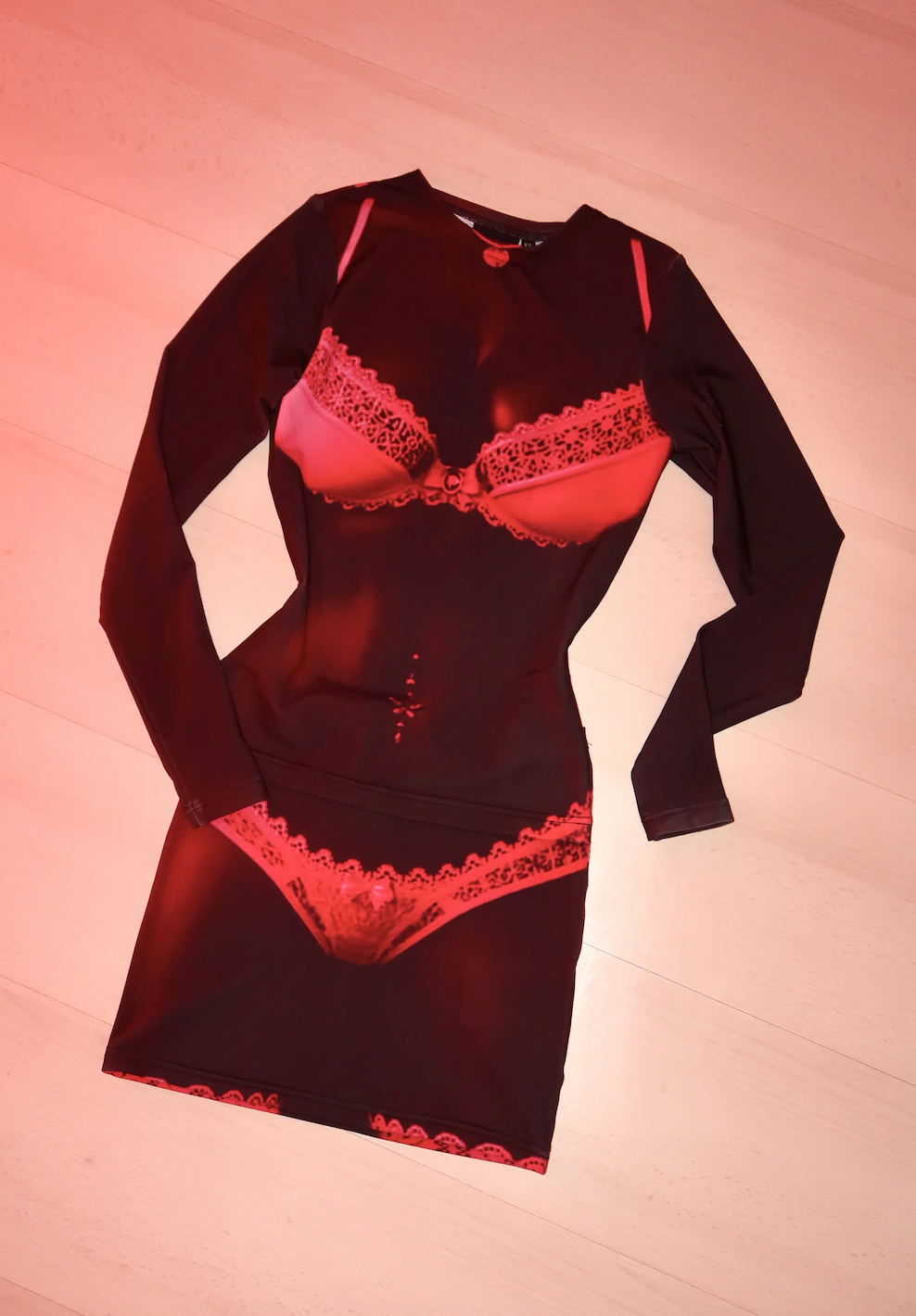 Lingerie Printed Curve Enhancing Top