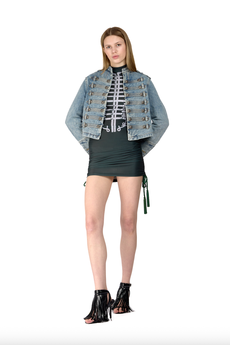 Military Jacket- Light Denim