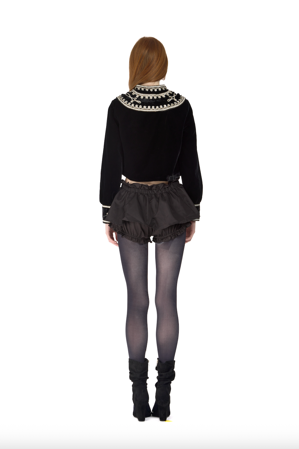 Decorative Military Jacket- Black
