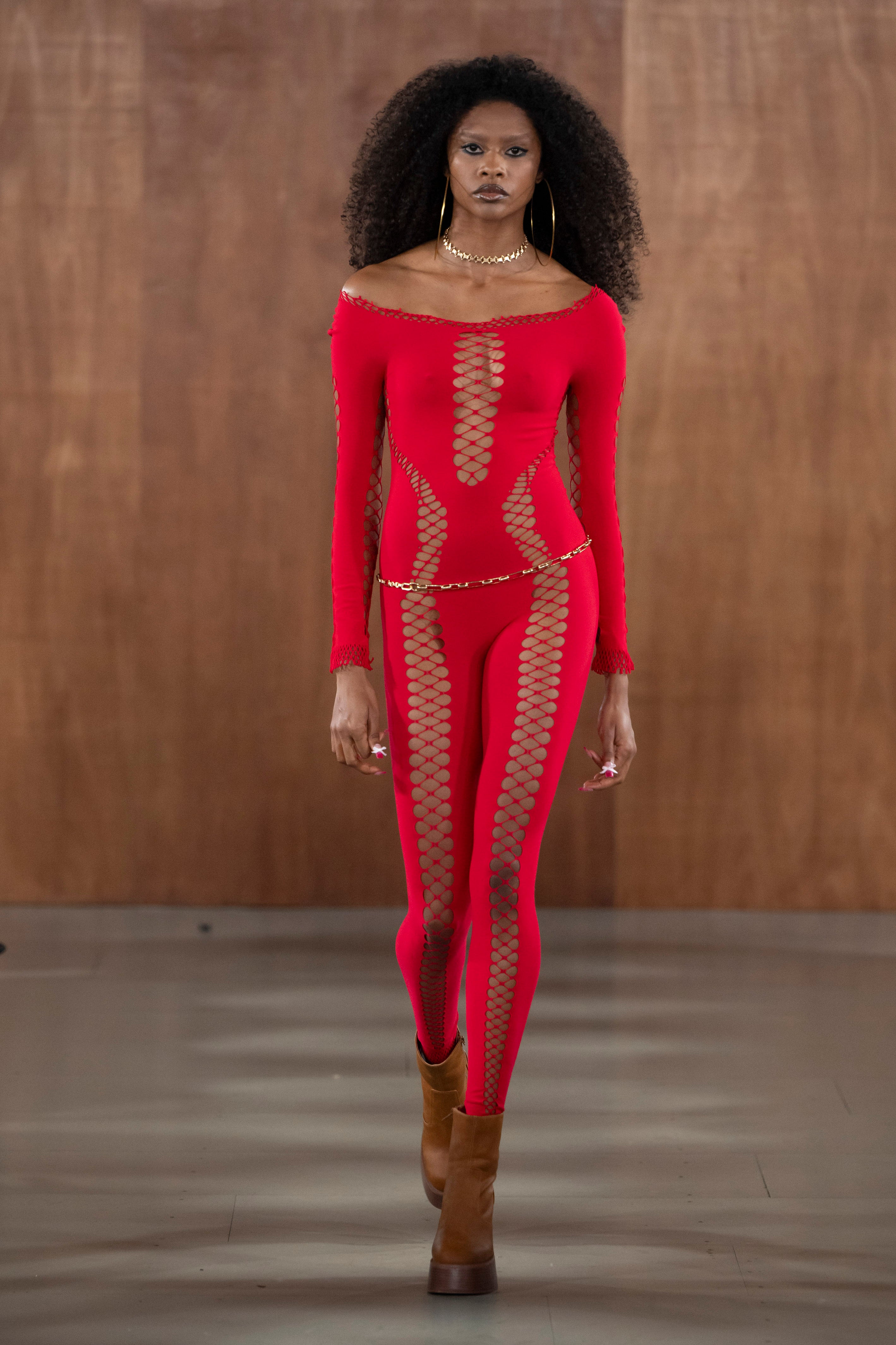 Fishnet Cut Out Jumpsuit