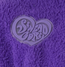 Fleece Oversized Joggers with PVC Swirl Heart-logo