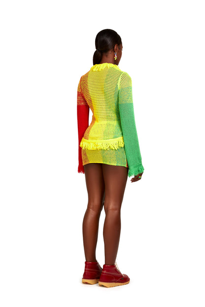SG X SELFRIDGES- Gradient Knitted Mini-Skirt