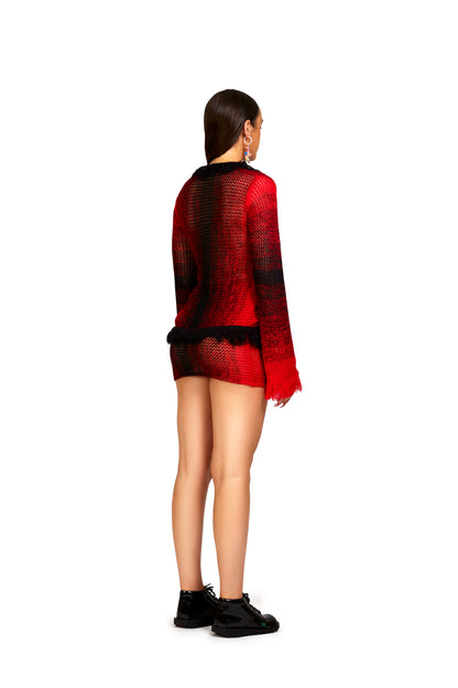 SG X SELFRIDGES- Gradient Knitted Mini-Skirt
