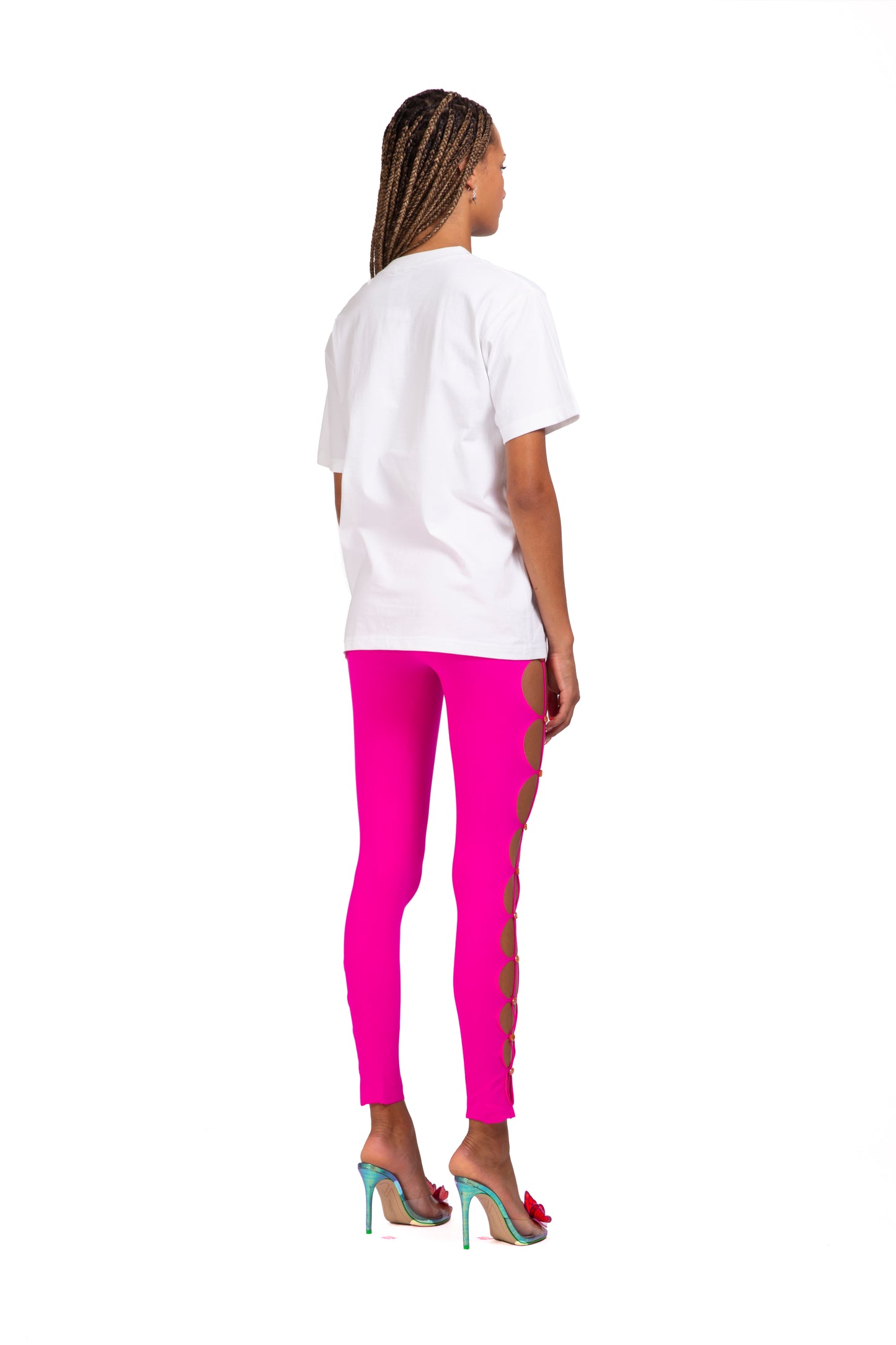 Seamless Cut-Out button side leggings